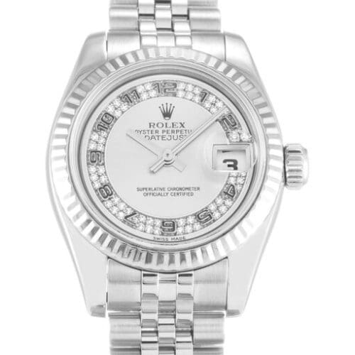 Rolex Lady-Datejust 26mm Silver Dial 179174 Super Clone